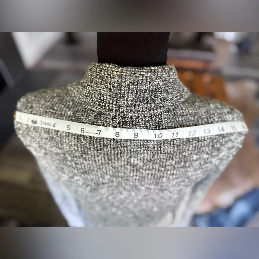 Rag & Bone tweed pattern knitted Moto jacket ; size L - Picture 6 of 13